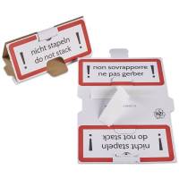 Do-Not-Stack Cone, Master'in Performance 600 x 329 mm, 1-lags, 1.20 E-flute 1.500 mm, fluting parallelt med: 329 mm Testliner, Single fluting, hvid 2 kolonner, 4 l&aelig;ngder, m&aring; ikke batch a 25 x 3 stk, palle a 4000 X 3 stk FSC Mix 70\%