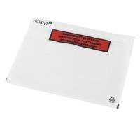 F&oslash;lgeseddellommer, Master'in Performance C5, 240 x 185 mm, transparent red-black printed Packing list genanvendt LDPE, karton a 1000 stk FSC Mix Credit