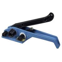 Manuel b&aring;ndstrammer, strammer til manuel brug manuel omsn&oslash;ringsanordning, Plast/st&aring;l bl&aring;, v&aelig;gt: 1.500 kg, palle a 160 stk