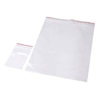 Lynl&aring;spose, Grippie, 50 &micro;m, 100 x 150 mm LD-PE, Transparent, Uden tryk lynl&aring;slukning, pakke a 1000 stk F&oslash;devaregodkendt