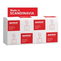 Papirh&aring;ndkl&aelig;der ark, Katrin, Classic 2 lag, hvid 203mmx320mm, karton a 2250 stk