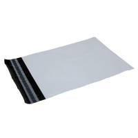 Coex Forsendelsespose, BNT, 50 &micro;m, 400 x 600 mm, LD-PE, sort/hvid permanent tape lukning, pakke a 100 stk