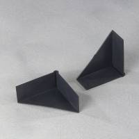 Kant og Hj&oslash;rnebeskyttelse, 3D-hj&oslash;rne 2.000 mm, 70 x 28 mm, l&aelig;ngde: 70 mm polyethylen, sort, karton a 1000 stk palle a 20 kartoner