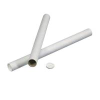 Papr&oslash;r, indvendig diameter 76.0 mm l&aelig;ngde: 1000 mm, v&aelig;gtykkelse: 2.000 mm tr&aelig;fibre, hvid, hvidt plastl&aring;g v&aelig;gt: 0.359 kg, pakke a 10 stk palle 24 kasser, palle a 240 stk