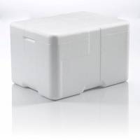 EPS skum, 400 x 300 x 247 mm PS, hvid, palle a 72 stk F&oslash;devaregodkendt