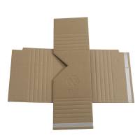 Krydspack, indre dim: 250 x 182 x 100 mm 2-lags,EE-flute, 4.000 mm, FEFCO 0473 Kraftliner, brun, bundt a 50 stk palle a 900 stk, FSC Mix 70\%