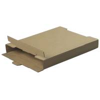 Arkiv&aelig;ske, indre dim: 320 x 285 x 52 mm 1-lags,B-flute, 3.000 mm, s&aelig;rligt design Kraftliner, brun, bundt a 25 stk palle a 800 stk, FSC Mix Credit
