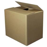 Container, Master'in Performance udvendig dim: 1180 x 780 x 725 mm indre dim: 1180 x 780 x 725 mm, 2-lags BC-flute, 7.000 mm, FEFCO 0201 Kraftliner, brun, Lille master-logo helpalle kasse, palle a 85 stk palle a 85 stk, FSC Mix 70\%