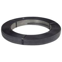 Strapb&aring;nd, St&aring;l, Enkelt spolet, 16.00 x 0.500 mm x 800.00 m kernediameter: 406 mm brudstyrke Modstandsdygtig over for 660 k sort, rullev&aelig;gt: 50.00 kg palle a 12 ruller, palle a 12 ruller
