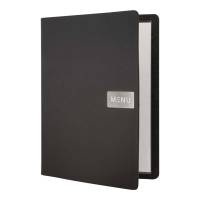 Securit, Menukort A4 Leather, sort MC-LRA4-RWBL