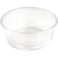 Plastbakke, F&aelig;rch, 10-250, Rund 250 ml, &Oslash; 101, h&oslash;jde 50 PP, transparent, pakke a 100 stk