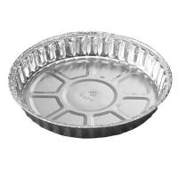 Foliebakke, Plus Pack, Rund 450 ml, &Oslash; 166, h&oslash;jde 22 aluminium, aluminium, pakke a 125 stk 1-Compartments