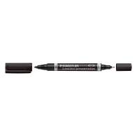 Marker, Staedtler Lumocolor, 348-9 0,6-1,5MM, sort, permanent
