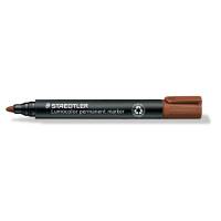 Marker, Staedtler Lumocolor, 352-7, 2MM Rund spids, brun, permanent