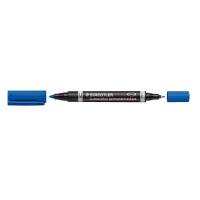 Marker, Staedtler Lumocolor, bl&aring; permanent