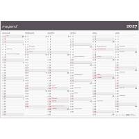 V&aelig;gkalender, Mayland k&aelig;mpe, MODERNE, 72 x740mm &aring;r: 2027, Flerfarvet,, FSC Mix Credit