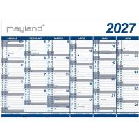 V&aelig;gkalender, Mayland k&aelig;mpe, 72x740mm &aring;r: 2027, Flerfarvet,