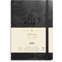 Ugekalender, Mayland Forma Deluxe, 105 x149mm &aring;r: 2027, sort,