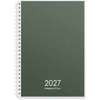 Ugekalender, Mayland, 168x216mm &aring;r: 2027, gr&oslash;n,, FSC Mix Credit