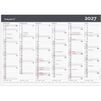 V&aelig;gkalender, Mayland, MODERNE, 419x297mm &aring;r: 2027, Flerfarvet,, FSC Mix Credit