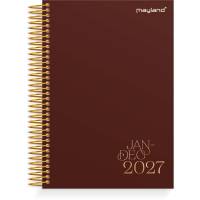 Timekalender, Mayland Classic, 190x242mm &aring;r: 2027, Bordeaux,, FSC Mix Credit