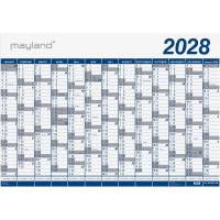V&aelig;gkalender, Mayland k&aelig;mpe, 72x740mm &aring;r: 2028, Flerfarvet,