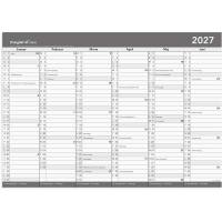 V&aelig;gkalender, Mayland, 417x796mm &aring;r: 2027, Gr&aring;,, FSC Mix Credit