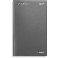 Week Planner, Mayland, 100x175mm &aring;r: 2027, Gr&aring;,, FSC Mix Credit