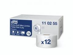 Toiletpapir Tork Premium Jumbo Mini T2 3-lag Hvid - 110255