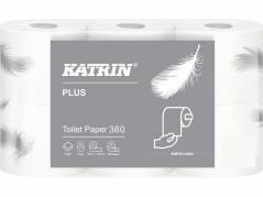 Toiletpapir Katrin Plus 360 hvid 50m 18100 2-lag 42rul/kar