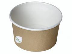 Suppebæger PLA 400ml brun 500stk/kar
