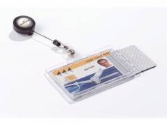 ID-kort-holder til 2 stk kort 10stk/pak 8224 m/badge reel