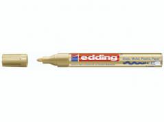 Paintmarker, Edding Ecoline, Paint 750 2-4MM, Rund spids, guld, 702001053 pakke a 10 stk