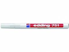 Paint marker Edding 751 permanent hvid rund spids 1-2mm