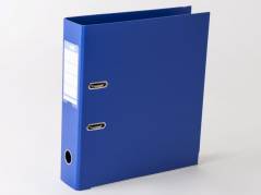 Brevordner, Q-Line blå, Metalskinne, 75mm, 210x297mm Number of rings: 2 æske a 10 stk