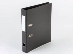 Brevordner, Q-Line sort, Metalskinne, 50mm, 210x297mm Number of rings: 2 æske a 10 stk