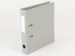 Brevordner, Q-Line grå, Metalskinne, 50mm, 210x297mm Number of rings: 2 æske a 10 stk