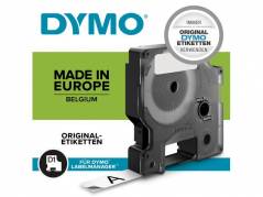 Labeltape DYMO D1 45021 S0720610 12mmx7m hvid på sort