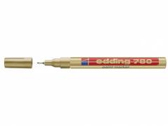 Marker, Edding Chalk, 780, 0,8MM, Spids guld, 702020053, pakke a 10 stk
