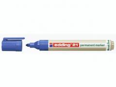 Marker Edding 21 ECOLINE blå perm. 1,5-3mm rund spids