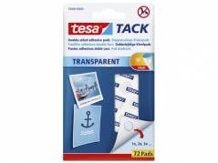 Brikker tesa Tack standard dobbeltklæbende transp. 72stk/pak
