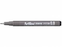 Drawingpen Artline EK238 0,8mm sort