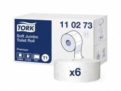 Toiletpapir Tork Premium Jumbo Soft T1 2-lags Hvid - 110273