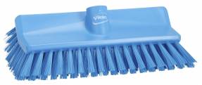 Rengøringsbørste High-Low Vikan 265mm medium børster blå