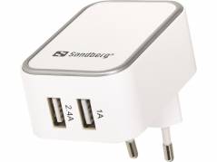 Adapter Sandberg AC charger dual USB EU