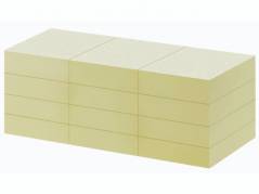 Notes, Q-Line, gul, 50x38mm pakke a 12 stk