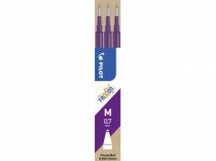 Refill Pilot FriXion violet 0,7 medium 3-pack