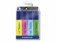 Staedtler Textsurfer Classic tekstmarkere sæt med 4 assorterede farver 