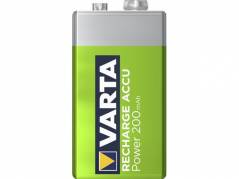 Batteri Varta Recharge Power 9V 200mAh 1stk/pak genoplad. blister