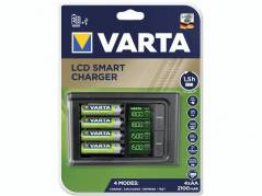 Batterilader Varta LCD Smart Charger 57646 + 2 x 56706 AA 2100mAh